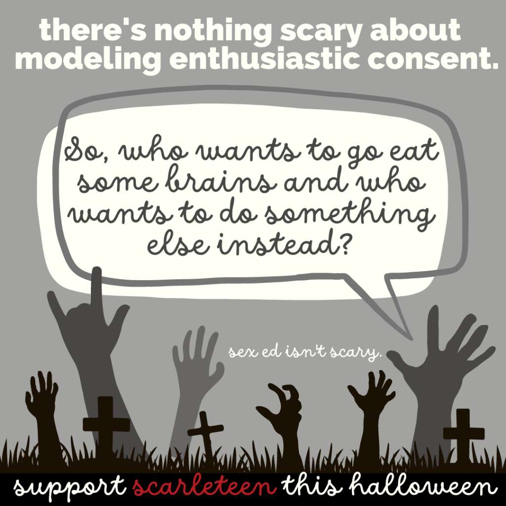 Sex Ed Is just not Terrifying: Support Scarleteen This Halloween
