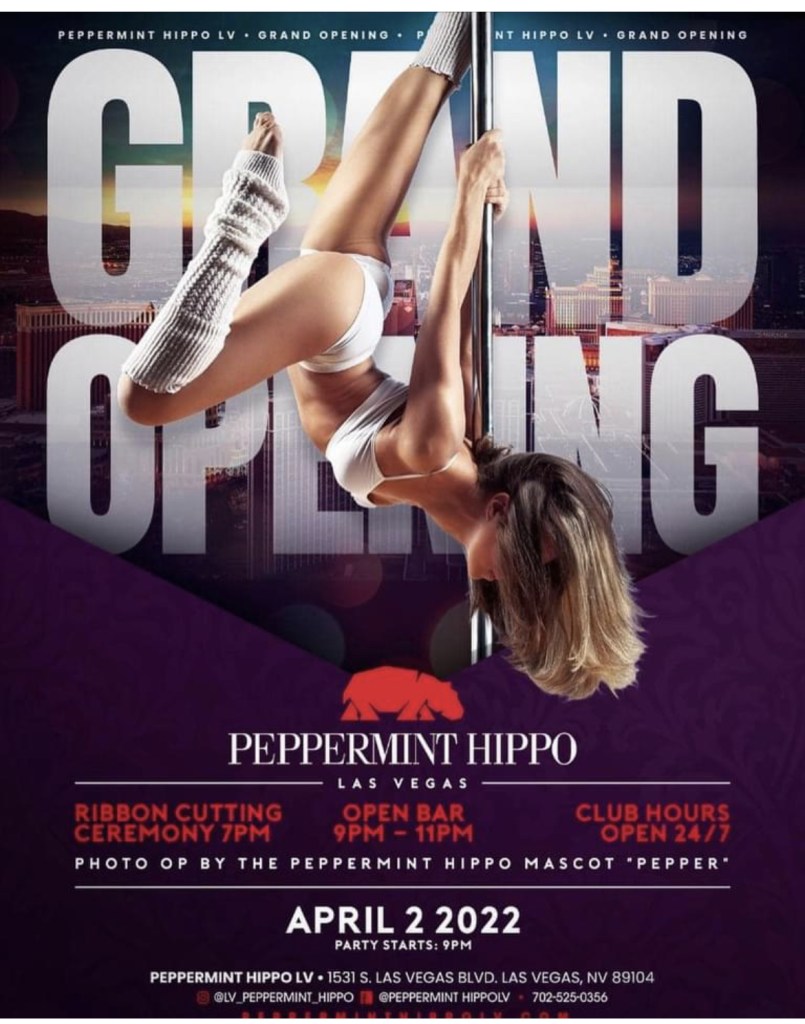 Peppermint Hippo Las Vegas Grand Opening