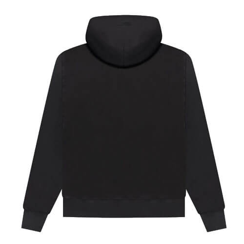 THE Essentials Fear Of God Harvest Back Logo Hoodie Black Fashion For The World: