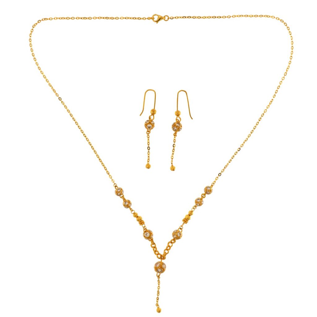 “Radiant Opulence: The Allure of Pakistani Gold Necklace Sets”