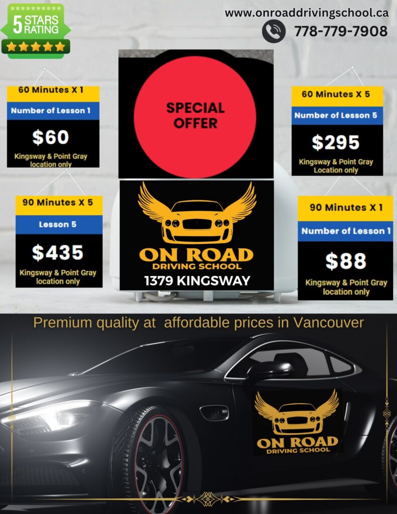 How much does it cost to learn driving in Vancouver?