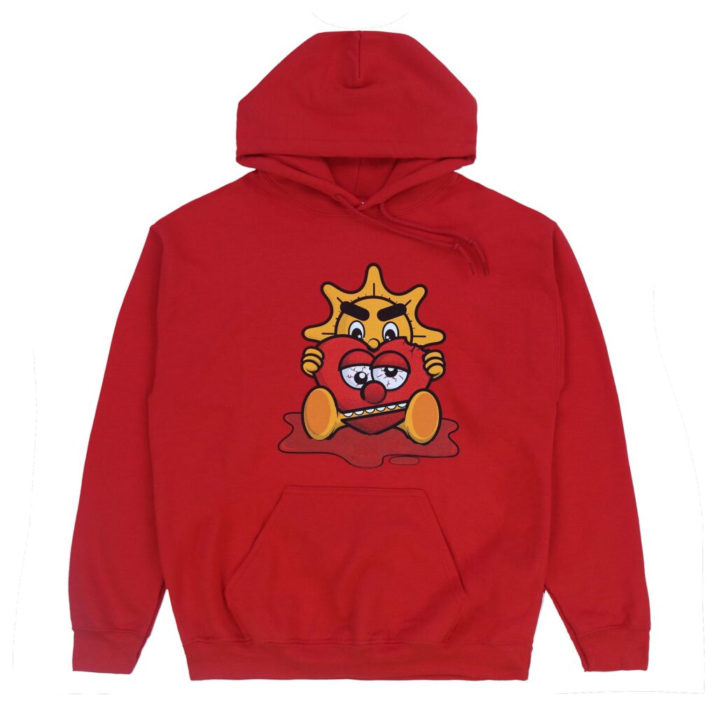 Best Glo Gang Believe Holding Heart Hoodie (Red)