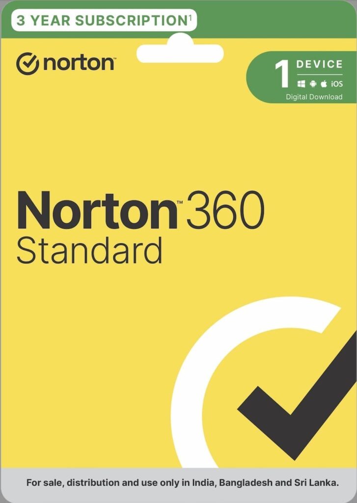 Buy Norton 360 Standard Antivirus (1 Device, 3 Years) Online