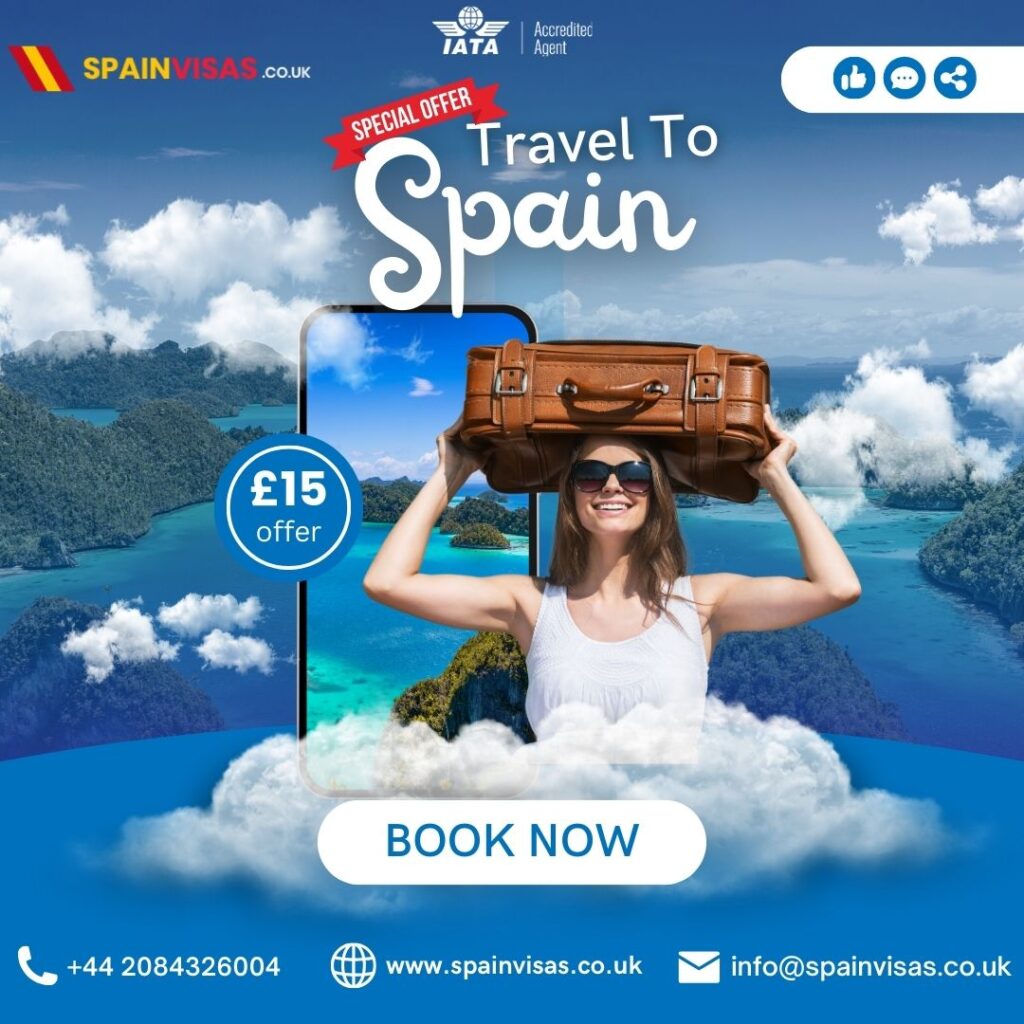 Apply Tourist Spain Visa Appointment From London UK With Visa Offer