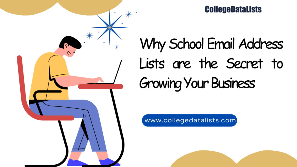 Why School Email Address Lists are the Secret to Growing Your Business